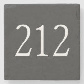 Gebietscode 212 (NY City) Steinuntersetzer (Vorderseite)