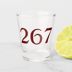 Gebietscode 267 (Philadelphia) Schnapsglas