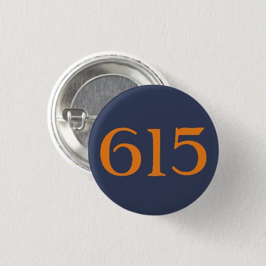Gebietscode 615 (Nashville) Button (Vorne & Hinten)