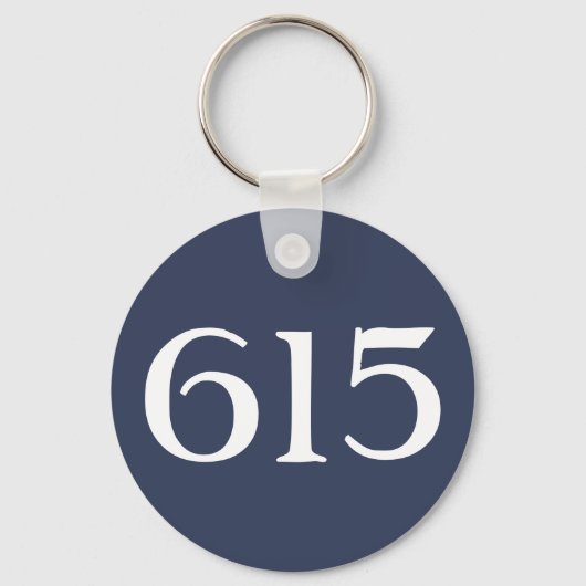 Gebietscode 615 (Nashville) Schlüsselanhänger (Vorderseite)