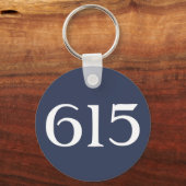 Gebietscode 615 (Nashville) Schlüsselanhänger (Vorderseite)
