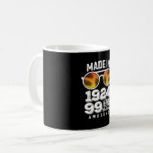 Gebildet 1924 99 Jahre Phantastisch Kaffeetasse (Vorderseite Links)