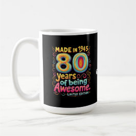 Gebildet 1945, 80 Jahre Phantastisch Kaffeetasse