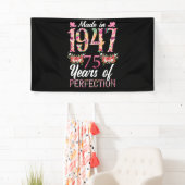 Gebildet 1947 75 Jahre alt 75. 75 Jahre Perfektion Banner (Insitu)