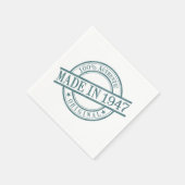 Gebildet 1947 Briefmarke-Logo für die Runde Gummi  Serviette (Ecke)