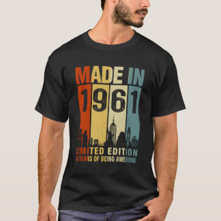 Gebildet 1961 62 Jahre Phantastisch T-Shirt