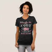 Gebildet 1962 Blumengeschenk 60 Jahre alt 60. Gebu T-Shirt (Vorne ganz)