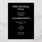 Gebildet 1963 60 Jahre phantastisch 2023 Tag Folieneinladung (Rückseite)