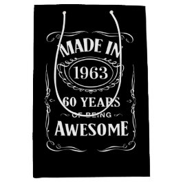 Gebildet 1963 60 Jahre phantastisch 2023 Tag Mittlere Geschenktüte