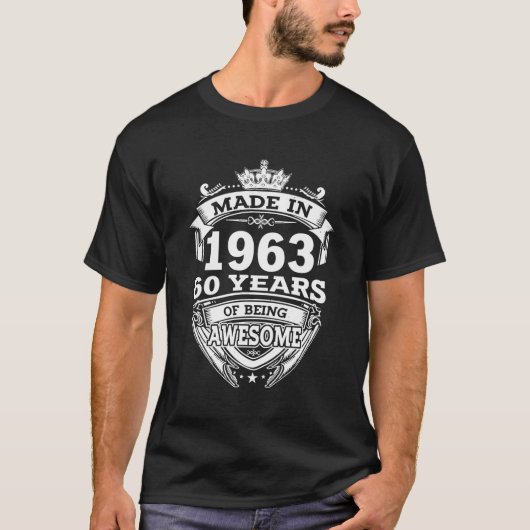 Gebildet 1963 60 Jahre Phantastisch 60. T-Shirt (Vorderseite)