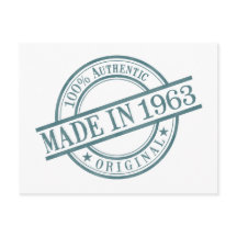 Gebildet 1963 Briefmarke-Logo für die Geburtstagsg