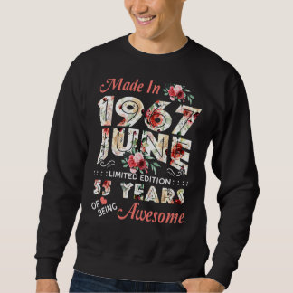 Gebildet 1967 Juni 55 Tränen Phantastisch zu sein Sweatshirt