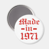Gebildet 1971 magnet (Vorderseite/Rückseite)