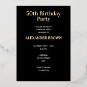 Gebildet 1972 50 Jahre phantastisch 2022 Tag Folieneinladung (Rückseite)