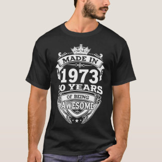 Gebildet 1973 50 Jahre Phantastisch 50. Geburtstag T-Shirt