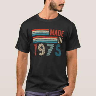 Gebildet 1975 47. Geburtstagsgeschenke Vintag T-Shirt