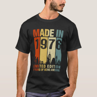 Gebildet 1976 47 Jahre Phantastisch T-Shirt