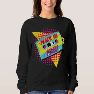 Gebildet 1981 41. Geburtstag 80er 90er 1990er 1980 Sweatshirt
