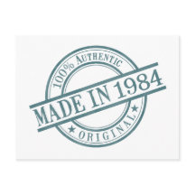 Gebildet 1984 Briefmarke-Logo für die Runde Gummi 