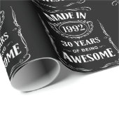 Gebildet 1992 30 Jahre phantastisch 2022 Tag Geschenkpapier (Rolleneckpunkt)