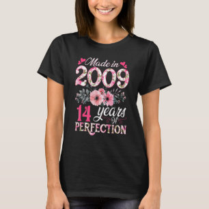 Gebildet 2009 Floral 14-jährige 14-jährige Jungen T-Shirt