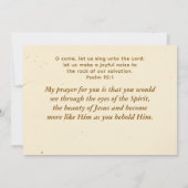 Gebildet Christliches Zitat Psalm 95:1 Bibel Karte (Rückseite)