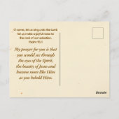 Gebildet Christliches Zitat Psalm 95:1 Bibel Postkarte (Rückseite)