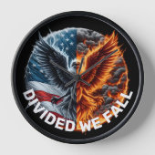 Gebildet fallen wir Brennende Flagge und Adler Uhr (Vorderseite)