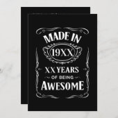 Gebildet im Jahr XX Jahre phantastischer Zollabfer Einladung (Vorne/Hinten)