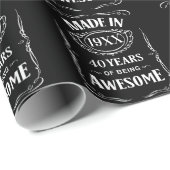 Gebildet im Jahr XX Jahre phantastischer Zollabfer Geschenkpapier (Rolleneckpunkt)