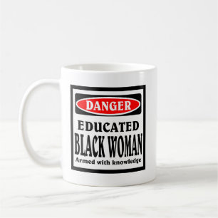 Gebildete Black Woman Kaffee Tasse. Kaffeetasse