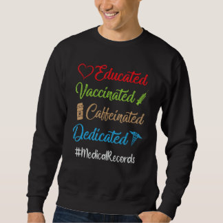Gebildete, koffeinierte, medizinisch sweatshirt