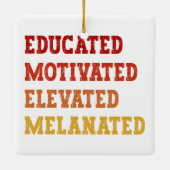 Gebildete motivierte, aufgereifte, melanierte Lehr Keramikornament (Rückseite)