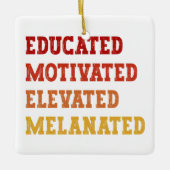 Gebildete motivierte, aufgereifte, melanierte Lehr Keramikornament (Vorderseite)