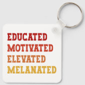 Gebildete motivierte, aufgereifte, melanierte Lehr Schlüsselanhänger (Rückseite)