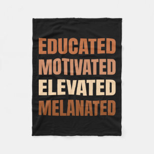 Gebildete motivierte, aufgewachsene Melanation Fleecedecke