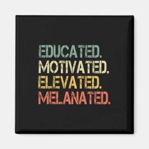 Gebildete motivierte erhöht melanated Juneteenth B Magnet