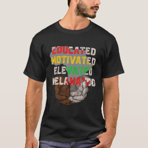 Gebildete motivierte, hoch entwickelte Melanated B T-Shirt