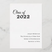 Gebildete Schwarze Frau 2022 Abschluss Ankündigung (Rückseite)