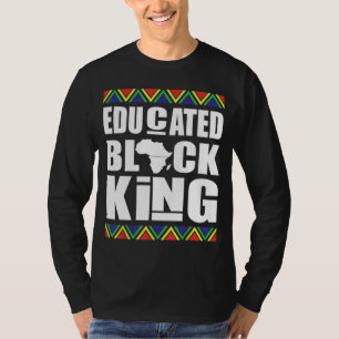 Gebildete schwarze Königsgeschichte Monat T-Shirt