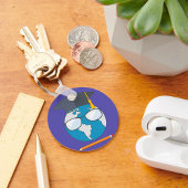 Gebildete Welt Schlüsselanhänger