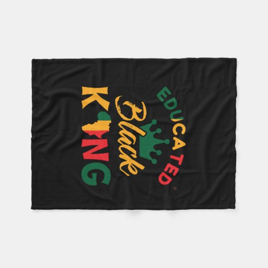 gebildeten_black_king_012 fleecedecke (Vorderseite (Horizontal))
