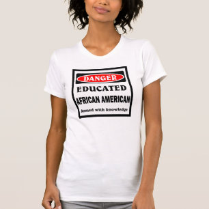Gebildeter Afroamerikaner. T-Shirt