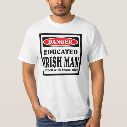 Gebildeter Irischer Mann T-Shirt (Vorderseite)