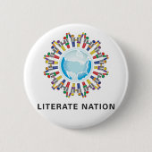 Gebildeter Nations-Knopf Button (Vorderseite)