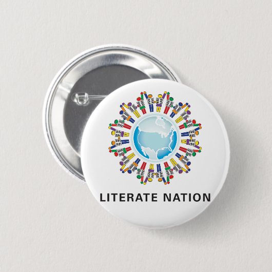 Gebildeter Nations-Knopf Button (Vorne & Hinten)