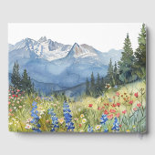 Gebirgblumen In Liebe Erinnerung Beerdigung Gästebuch (Rückseite)