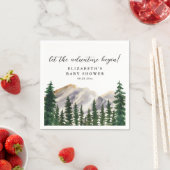 Gebirge Aquarellwald Kinderdusche Serviette (Beispiel)