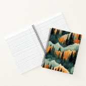 Gebirge Art Pattern Notizblock (Innenseite)