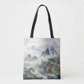 Gebirge - Asiatische Malerei Tasche (Vorderseite)